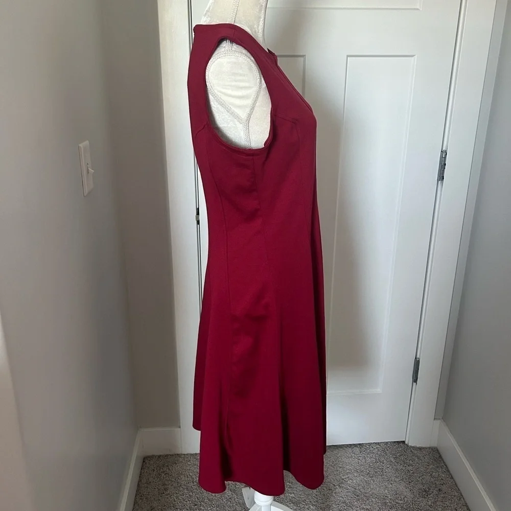 Coldwater Creek Red A-Line Midi Dress - Picture 2 of 9